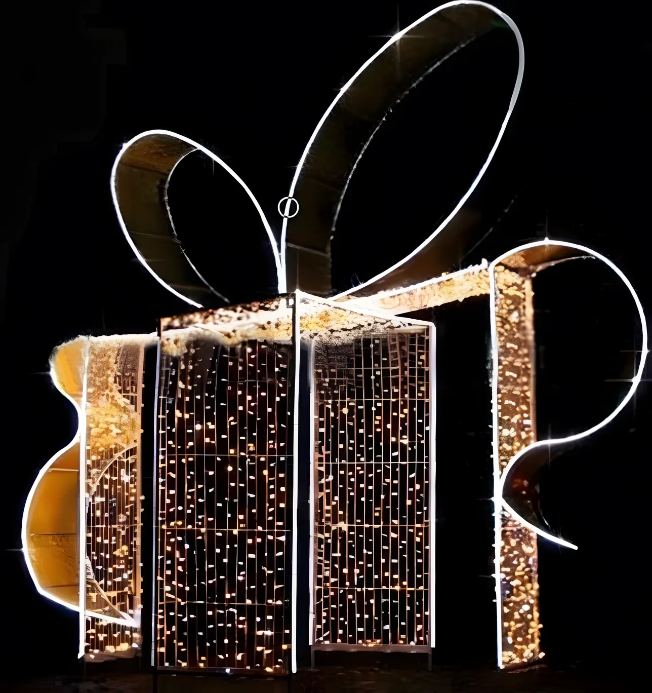 Regalo con lazo de luz